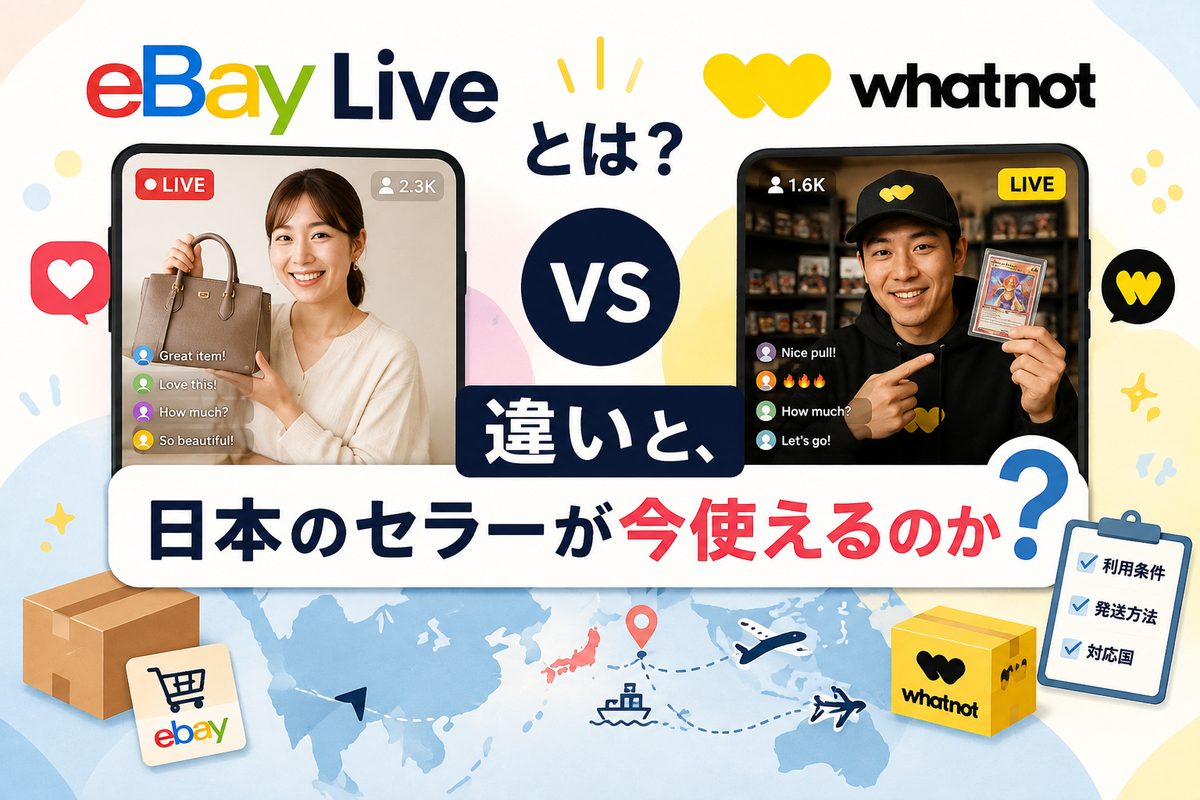 eBay Liveは日本から使える？承認制の現状とWhatnotとの違い