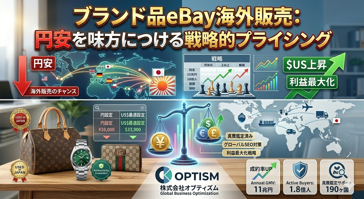 ブランド品eBay海外販売：円安を味方につける戦略的プライシング